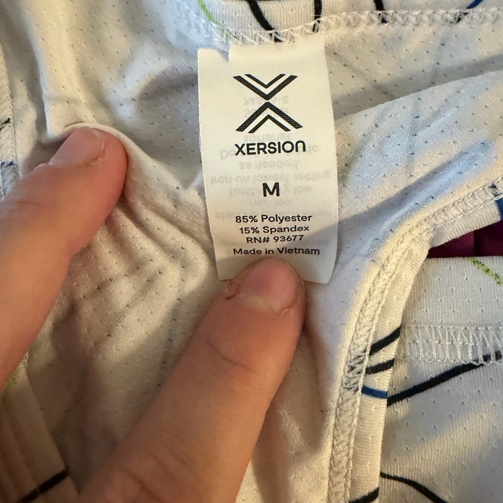 Xersion Geometric Racerback Tank Top - Picture 4 of 4